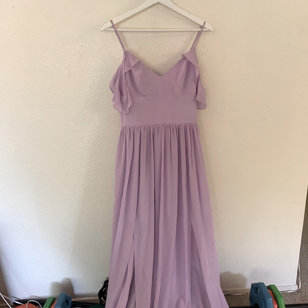 REVOLVE Amanda Uprichard Lavender Maxi Dress (M)